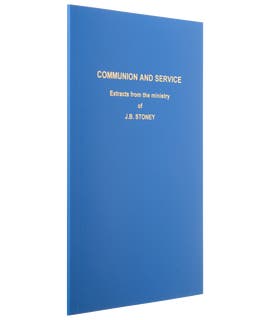 J.B. Stoney Communion and service